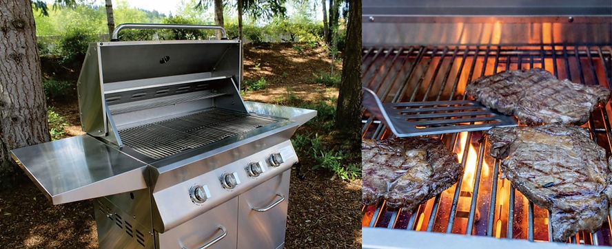 FIRE TANGO PREMIUM ADJUSTABLE 4-BURNER PROPANE GAS GRILL