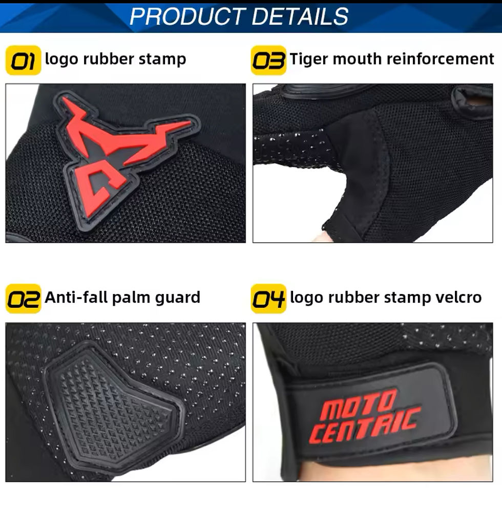 Thumbnail: Moto Centric dirt bike half finger riding gloves