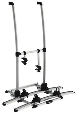 Aluminum rear carrier Excellent Standard black, suitable for e-bikes, 2 wheels