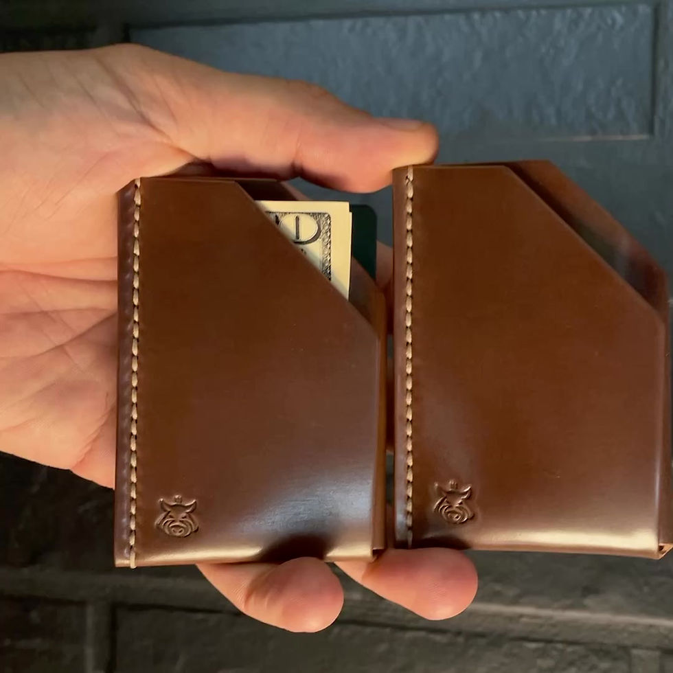 Thumbnail: IN STOCK Card holder "Shroud" SHELL CORDOVAN