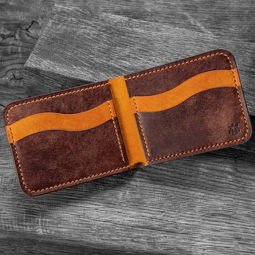 STR handmade 革財布　札入れ Wallet 