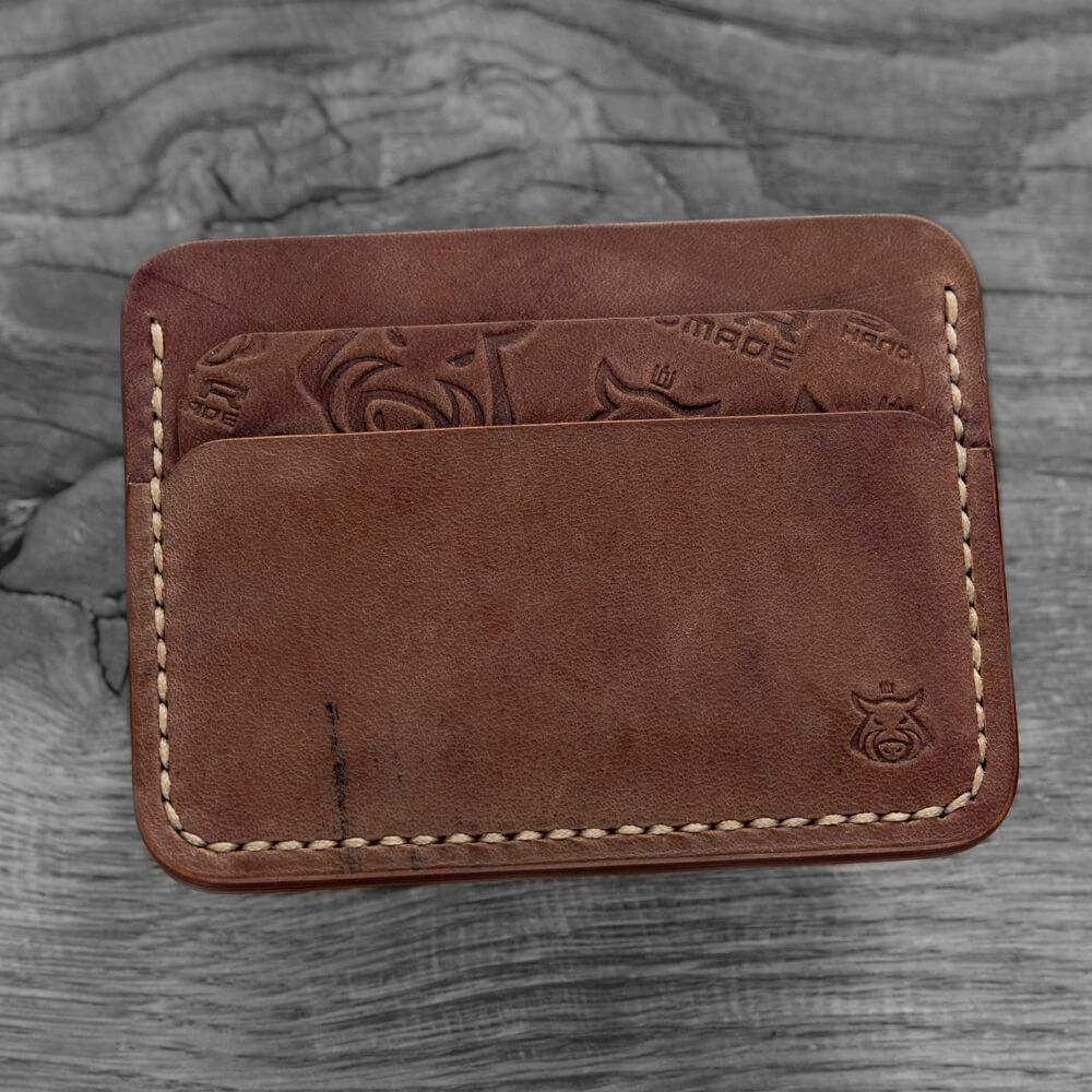 IN STOCK Card holder "Rift V2.1" SHELL CORDOVAN