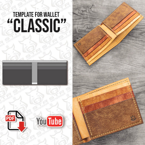 Pdf Template Classic Wallet Str Handmade