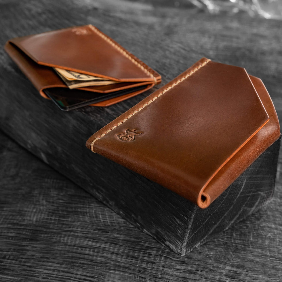 Thumbnail: IN STOCK Card holder "Shroud" SHELL CORDOVAN