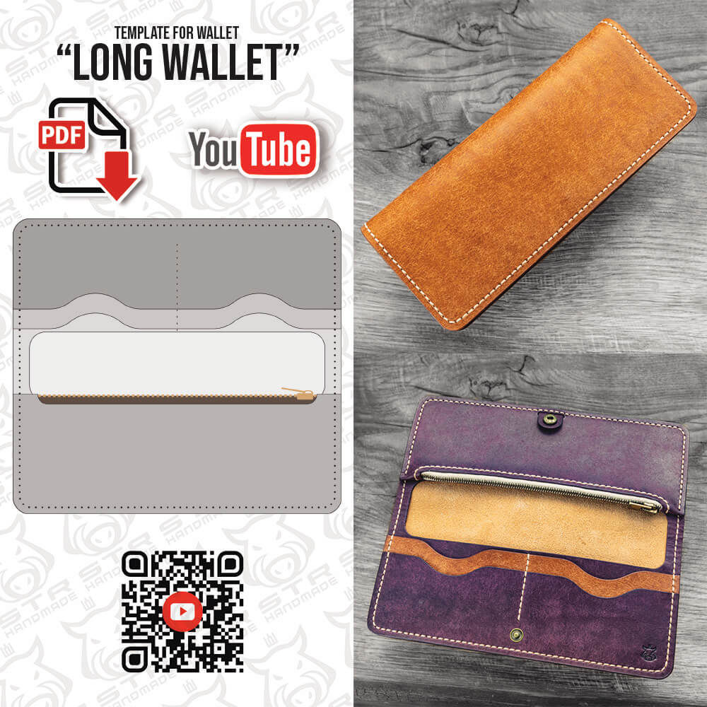PDF Template "Long" Wallet"
