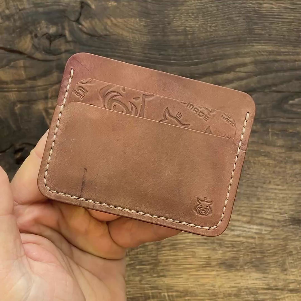 Thumbnail: IN STOCK Card holder "Rift V2.1" SHELL CORDOVAN