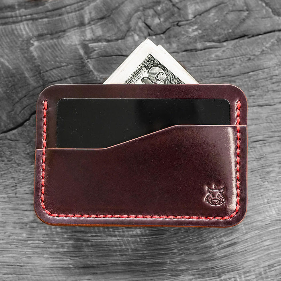 Thumbnail: Card holder "Rift" SHELL CORDOVAN