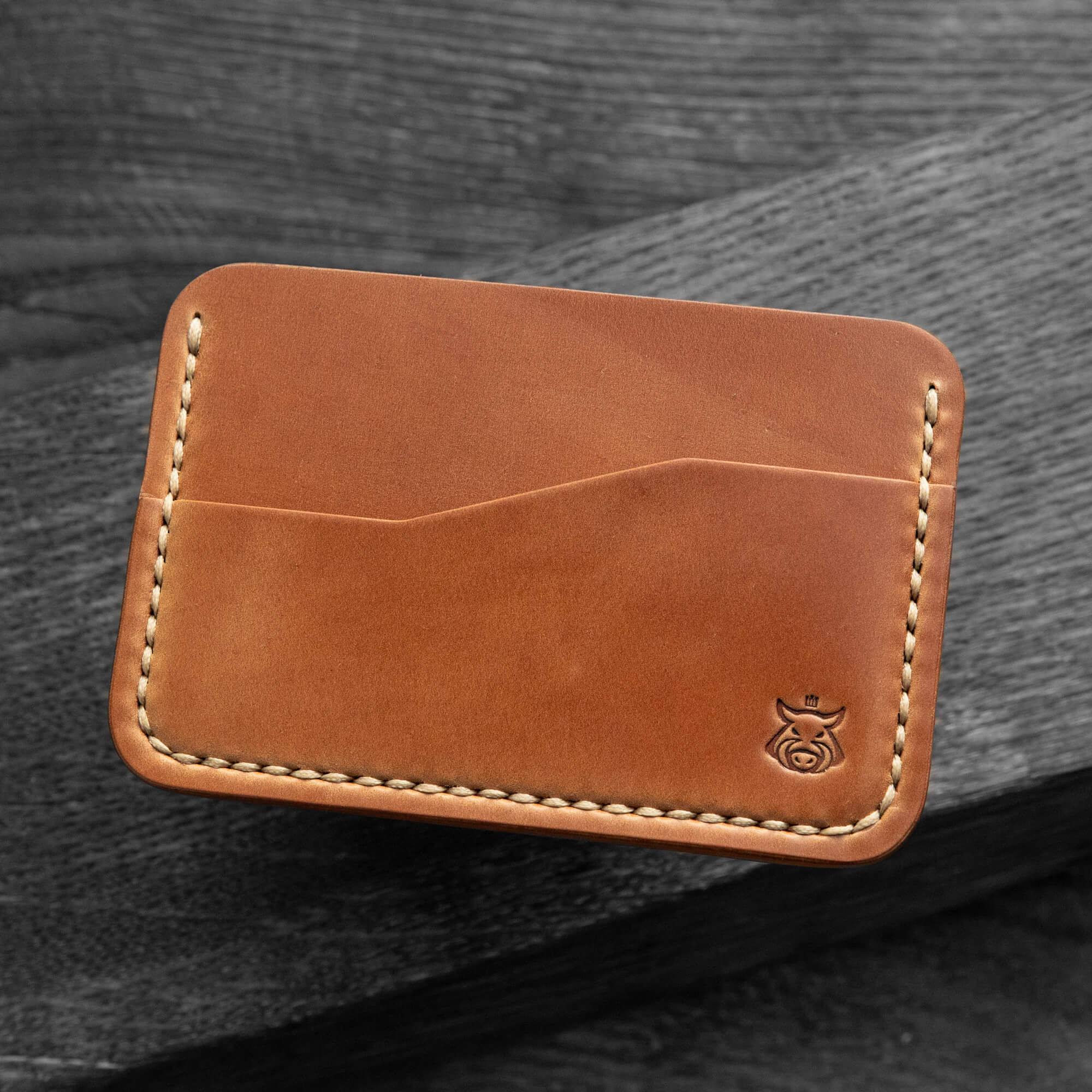 IN STOCK Card holder "Rift" SHELL CORDOVAN #2