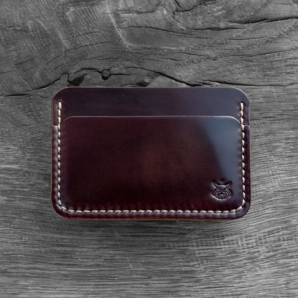 Card holder "Rift v1.1" SHELL CORDOVAN