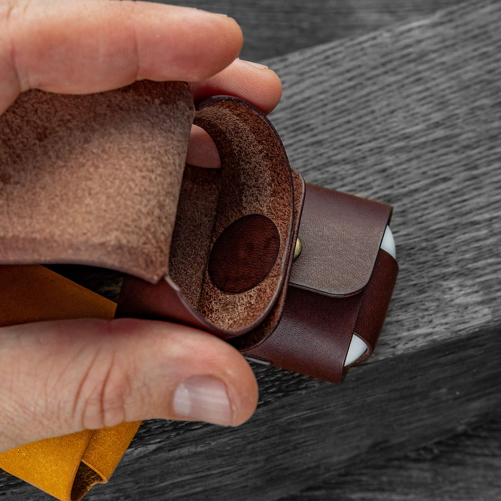Thumbnail: IN STOCK Leather AirPods case