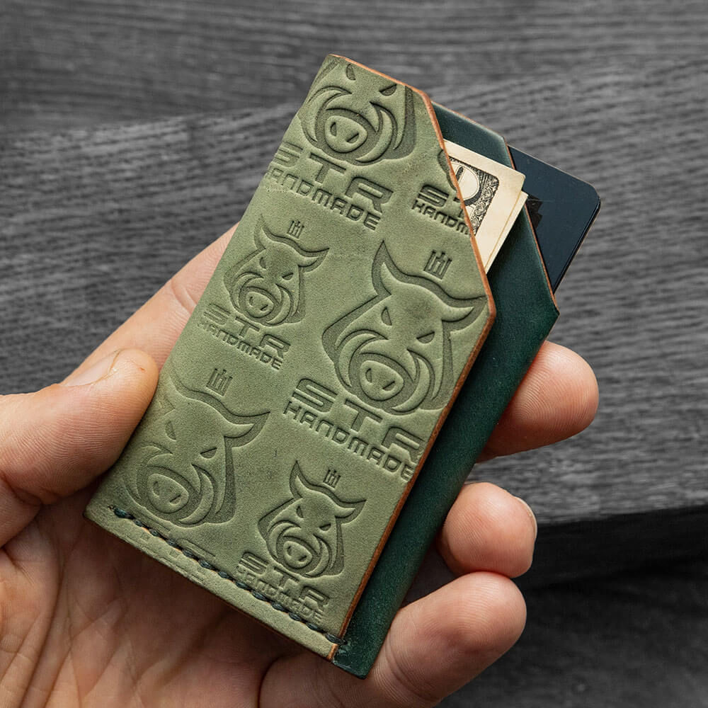 IN STOCK Card holder "Double Shroud" SHELL CORDOVAN