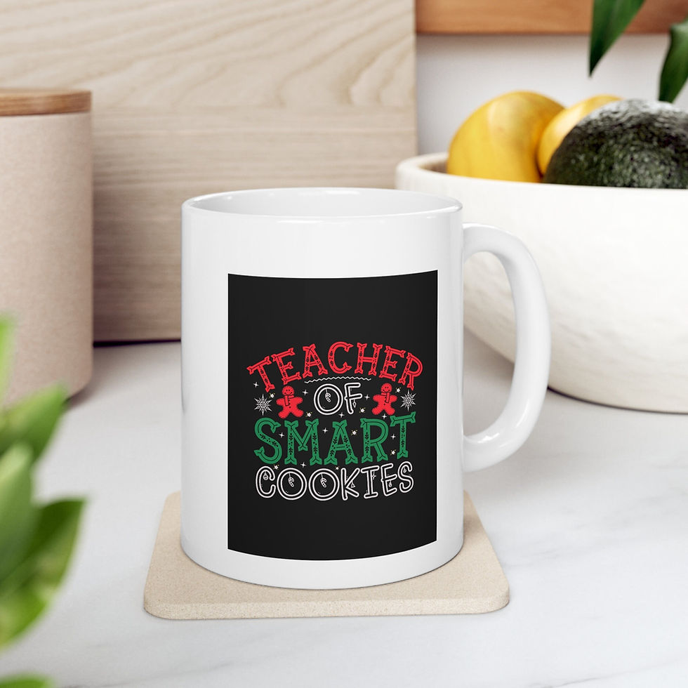 Thumbnail: Teacher Of Smart Cookies -Ceramic Mug 11oz, Christmas Gift for Teacher, Preschoo