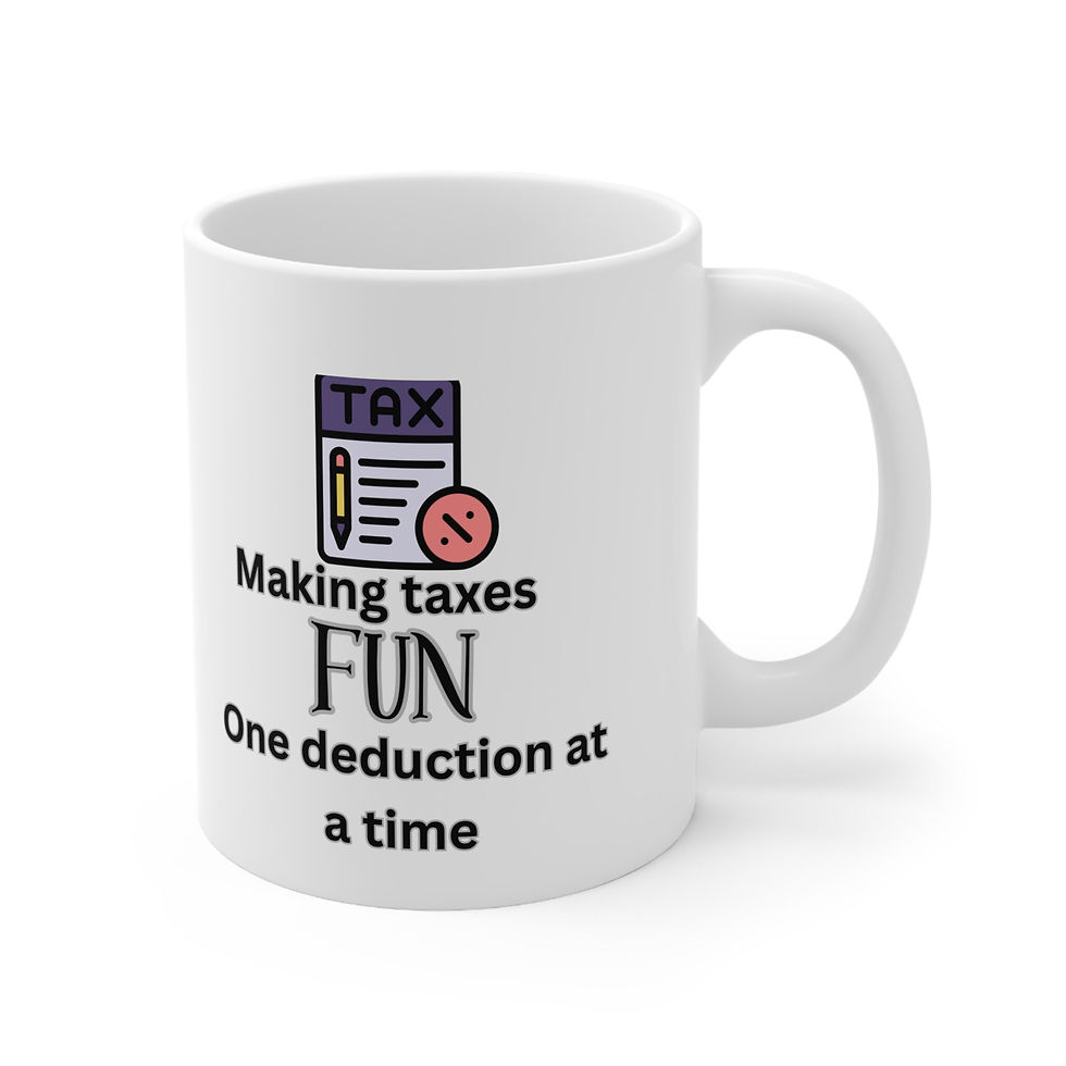 Thumbnail: Tax Accountant Ceramic Mug 11oz, Tax, Accounting, Numbers, Audit, 1040 Form, Tax