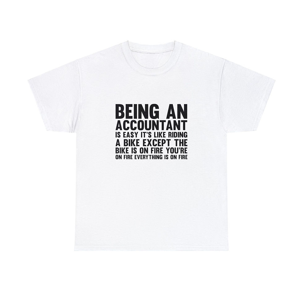 Thumbnail: Being An Accountant Unisex Tee, Tax, Accounting, Numbers, Audit, 1040 Form, Funn