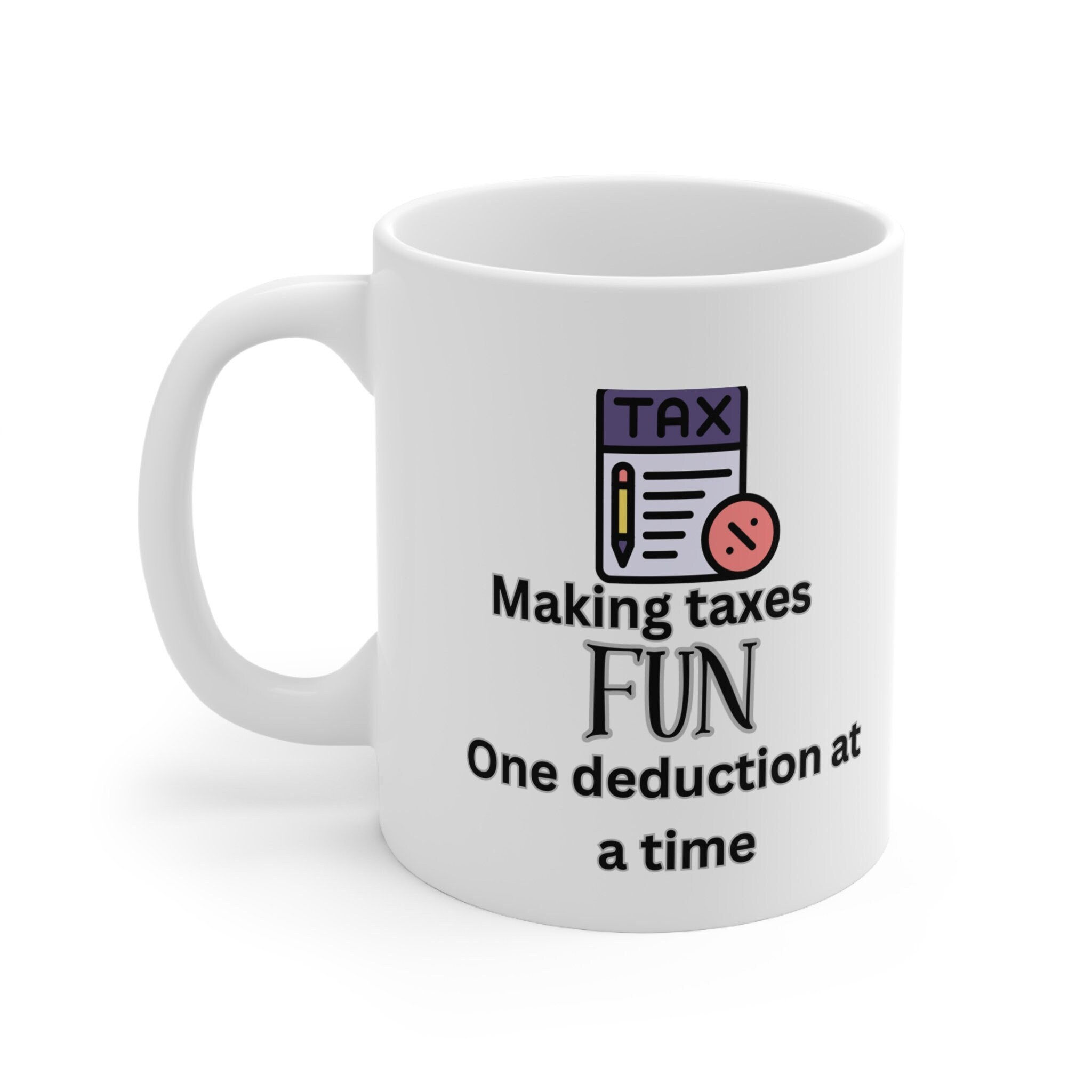 Tax Accountant Ceramic Mug 11oz, Tax, Accounting, Numbers, Audit, 1040 Form, Tax