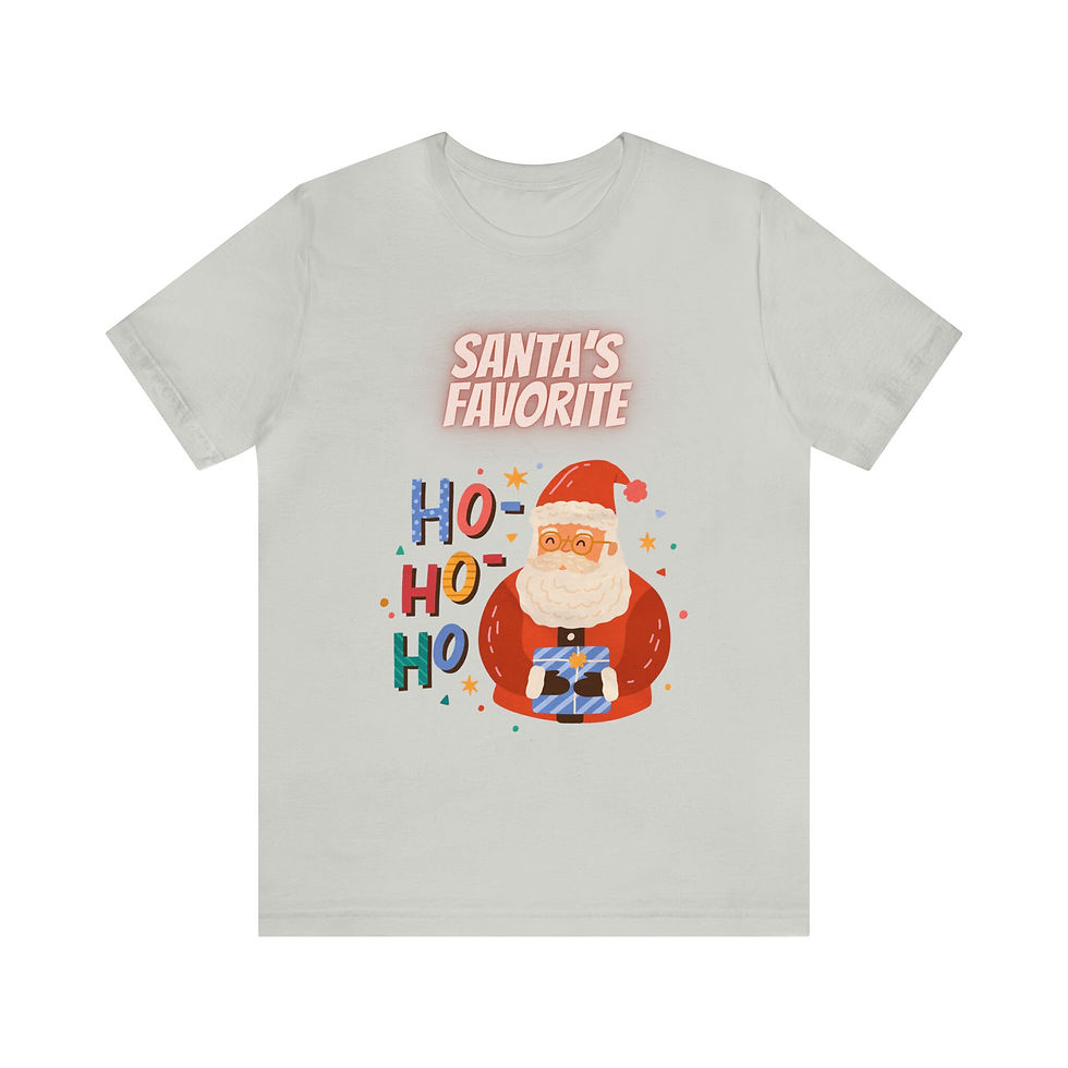 Thumbnail: Santa's Favorite Ho-Ho-Ho, Christmas shirt, Cute holiday graphic tees, Cute Chri