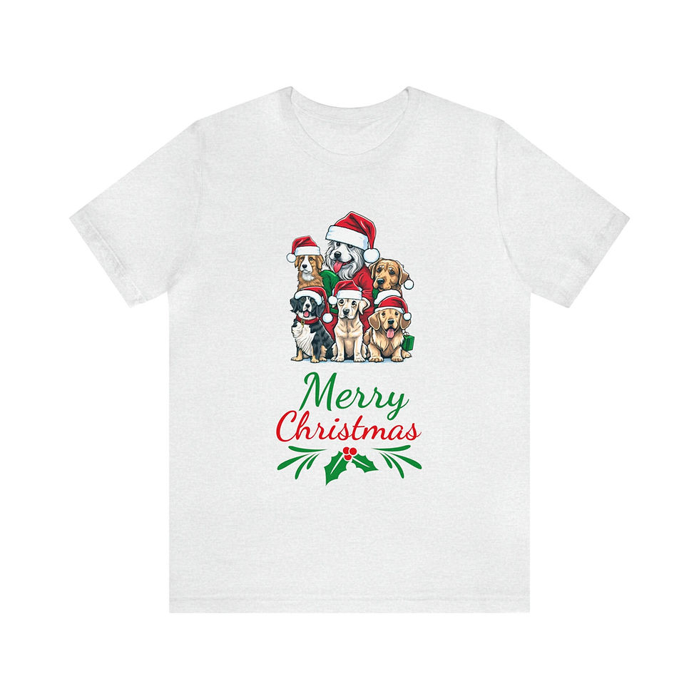 Thumbnail: Merry Christmas Dog Lovers, Holiday themed t shirt, Merry Christmas t shirt, Hol