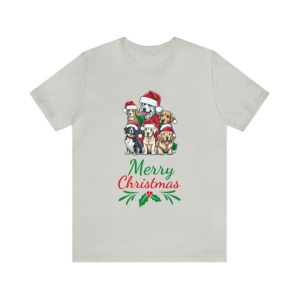 Thumbnail: Merry Christmas Dog Lovers, Holiday themed t shirt, Merry Christmas t shirt, Hol