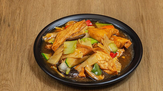 Tofu fritto con salsa saporita