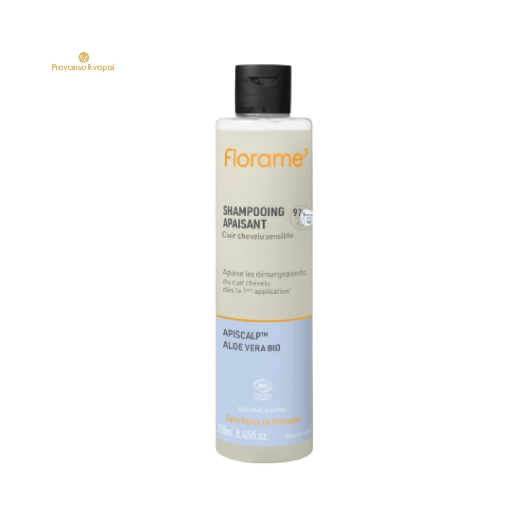 Florame raminantis šampūnas plaukams, 250ml