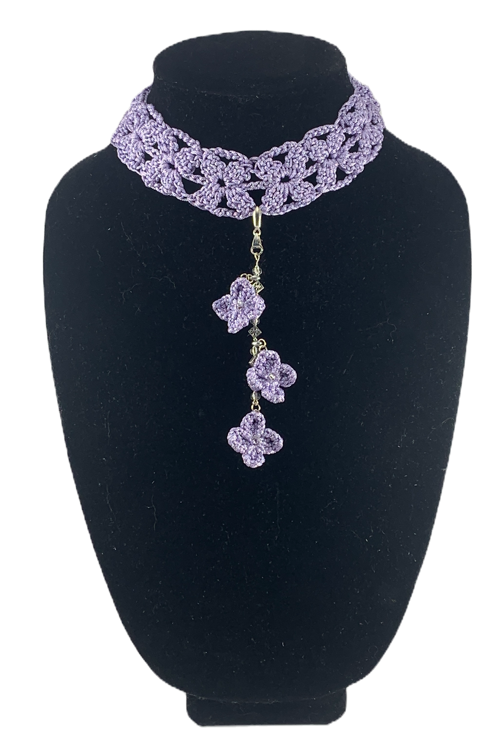 Thumbnail: Three-lilac Drop Choker