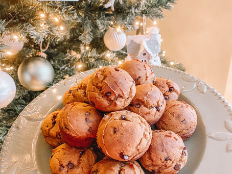 Pumpkin Chocolate Protein Mini Muffins
