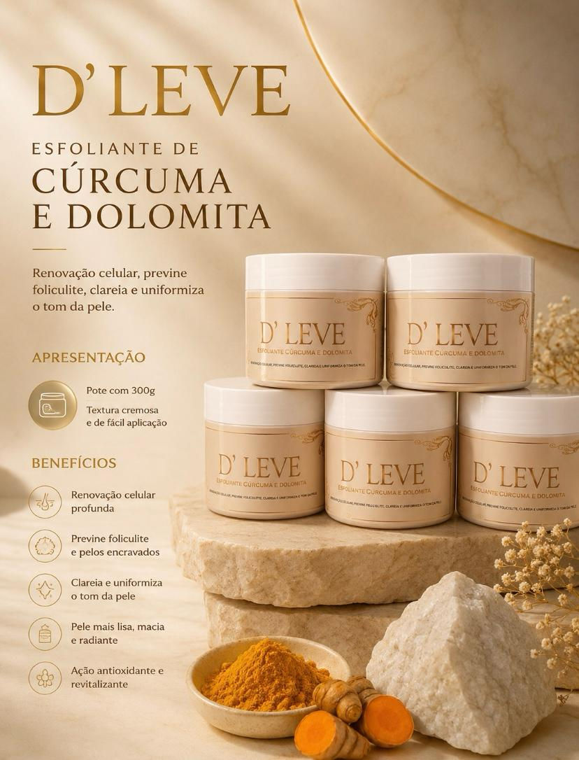 Esfoliante de Cúrcuma e Dolomita