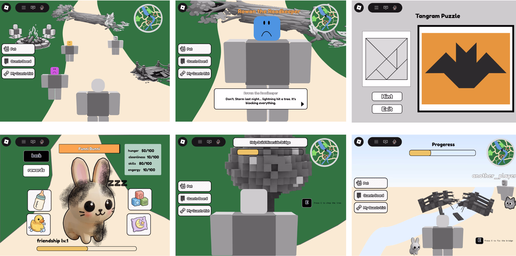 Hero view of the Kid's Help Phone Roblox experience prototype