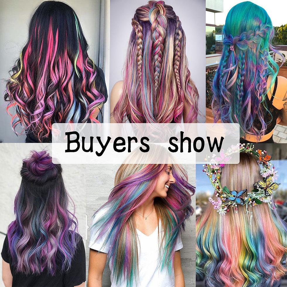 Thumbnail: AZIR Synthetic Hair Extensions With Clips Heat Resistant Straight Hair