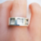 Mens triple square ring