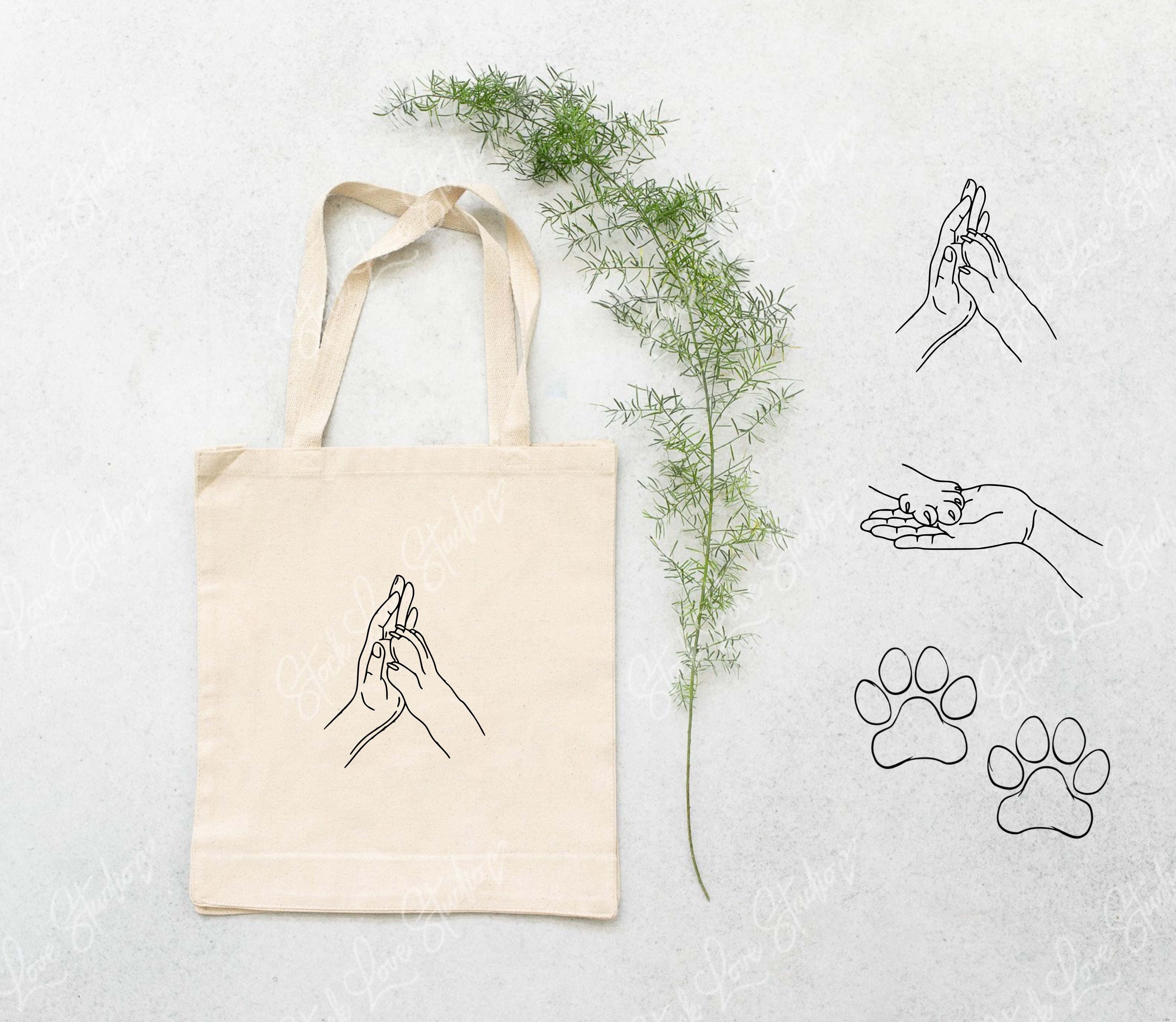 Dog Cotton Bags