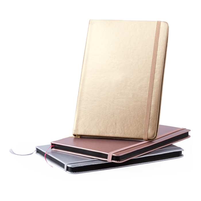 Metallic A5 notebook