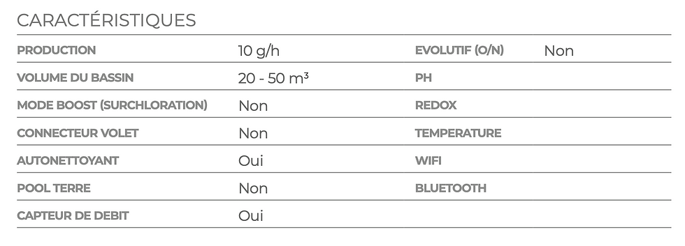Miniature : Electrolyseur - SSC Nano 10g/h - 20-50 m3 volume maxi