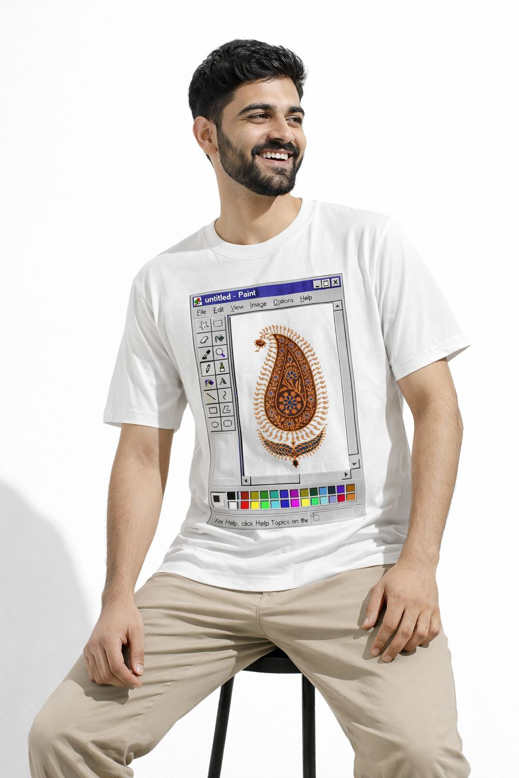 Paint Tool Male Regular Fit T-shirt