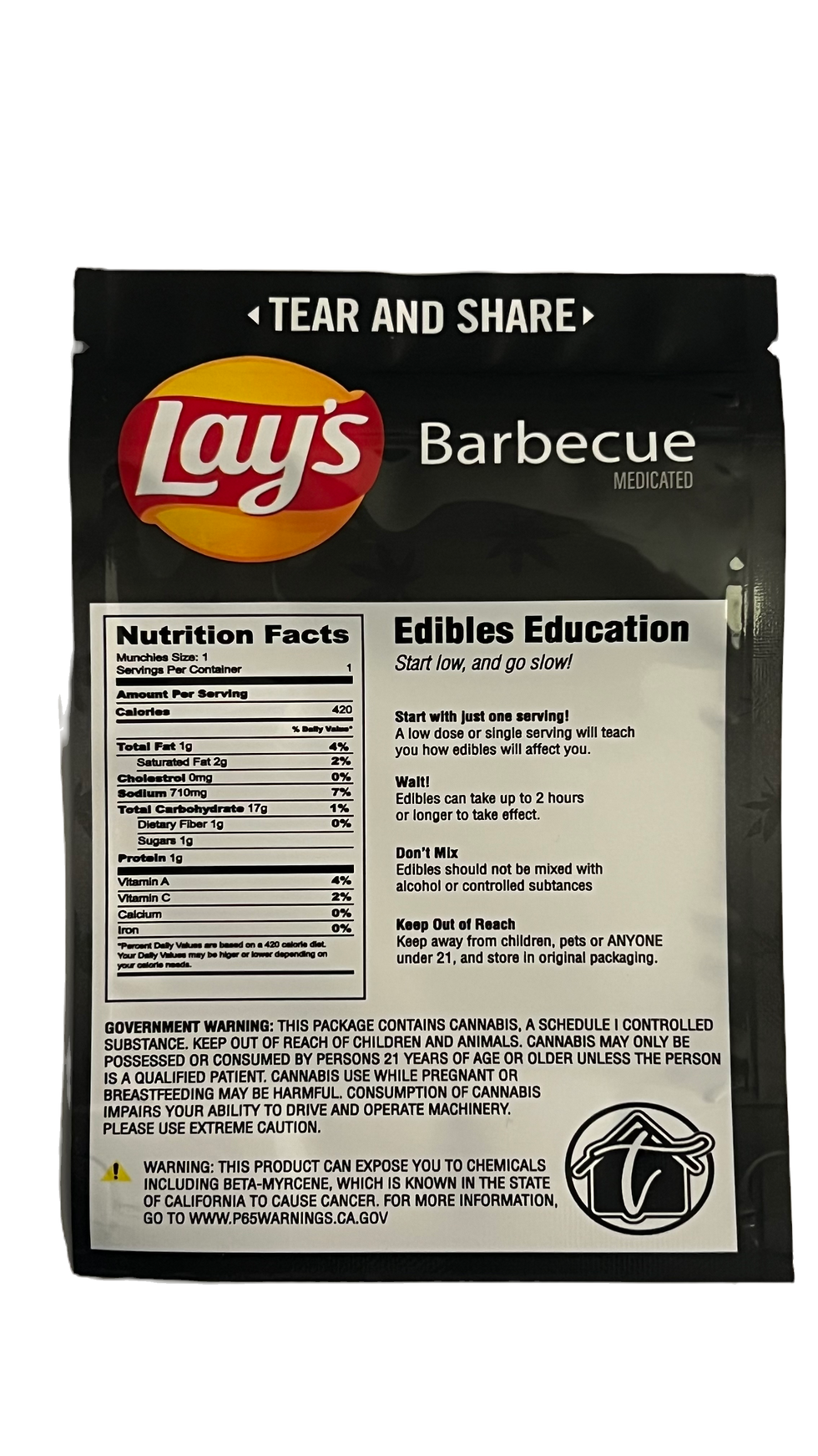Thumbnail: Lay's Barbecue Empty Chips Mylar Bags
