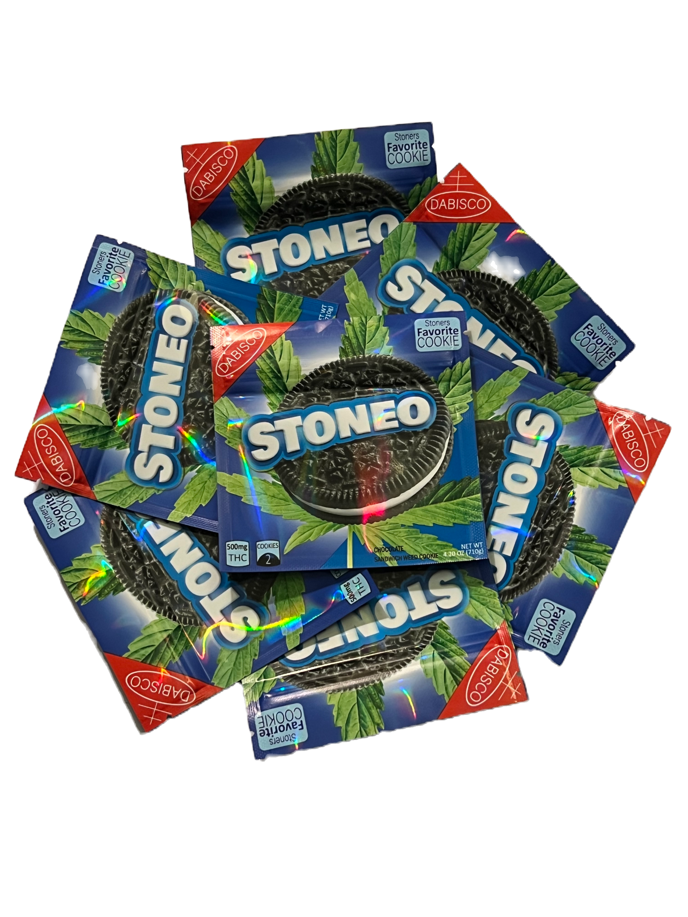 Stoneo Empty Cookie Mylar Bags