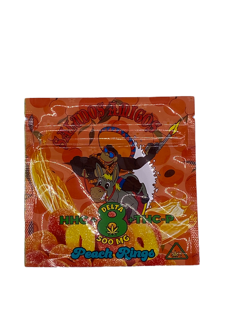 Thumbnail: Saludos Amigos Delta 8 Gummies Empty Mylar Bag Packaging