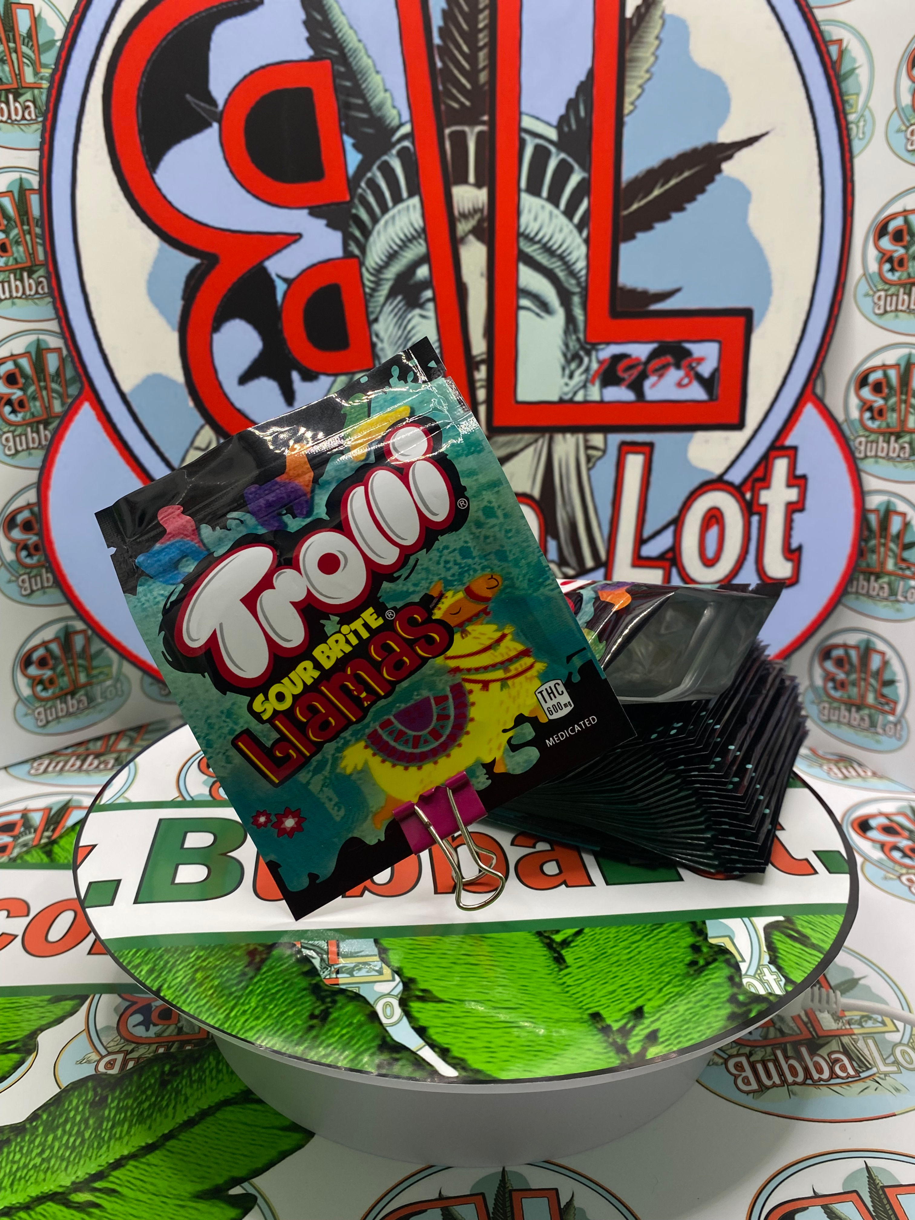 Trolli ( Sour Brite Edition ) Empty Edible Gummy Mylar Bag Packaging