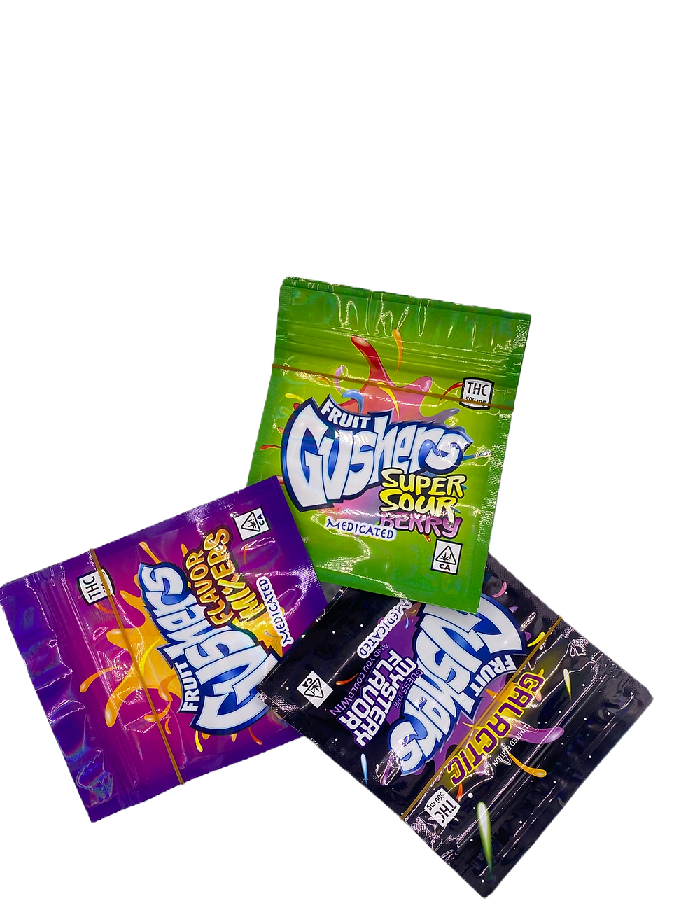 Gushers ( Wild Pack ) Empty Mylar Bag Packaging