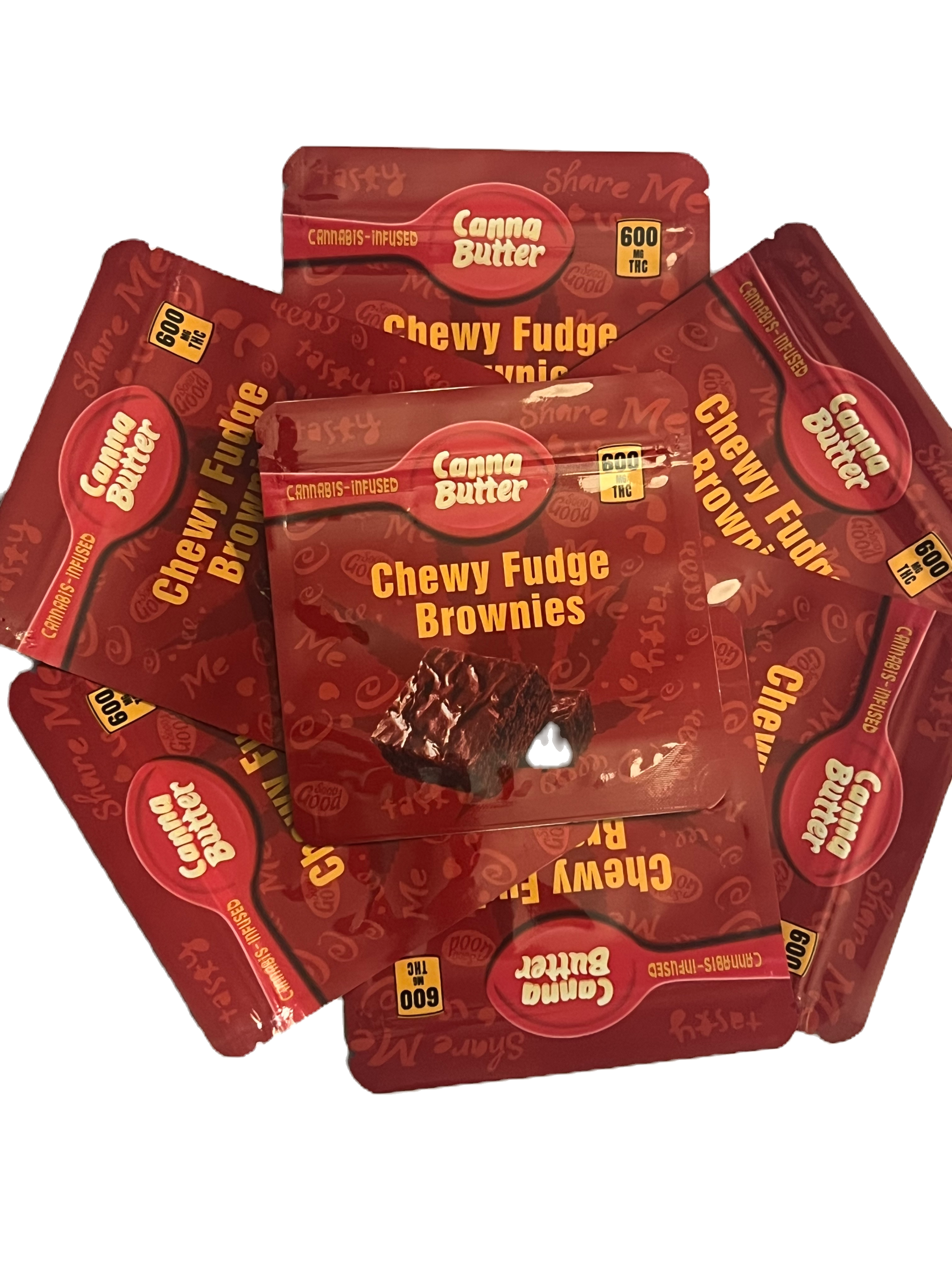 Canna Butter Chewy Fudge Brownies Empty Myla
