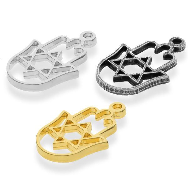 צ'ארם חמסה עם מגן דוד |לילה תכשיטים