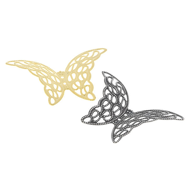 אלמנט מעוטר ממתכת לתכשיטנות  37.5 מ"מ  | לילה