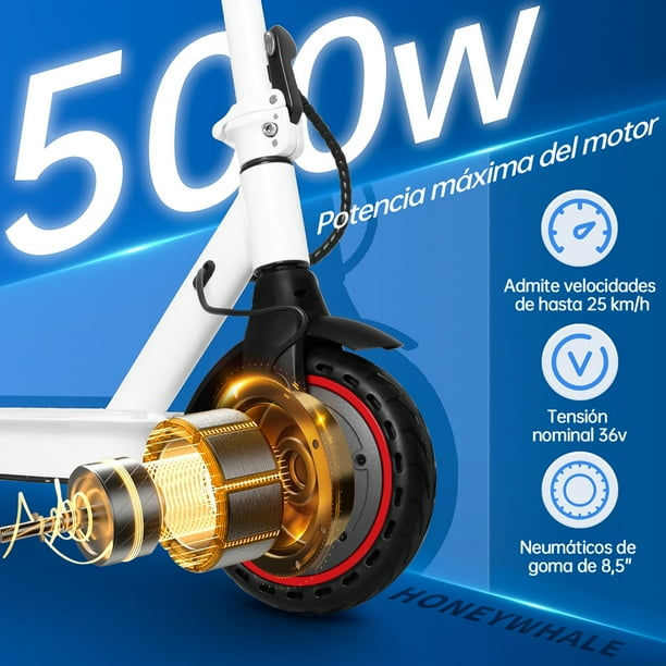 Miniatura: Scooter Eléctrico HONEY WHALE S2 Blanco