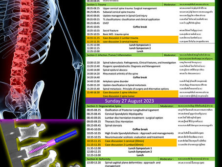 RCOST CONFERENCE : "Basic Spine Course 2023"