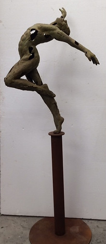Nureyev bronze sculpture by artist Olivia Guzman