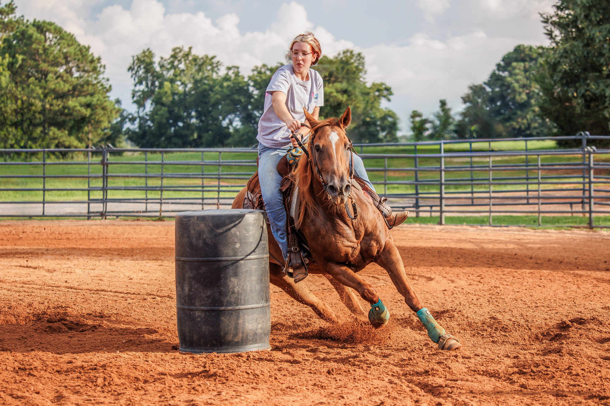 Barrel Racing horse and rider at a horse show. By K. Williams Photography. Horse Show Photographer near Atlanta, GA.