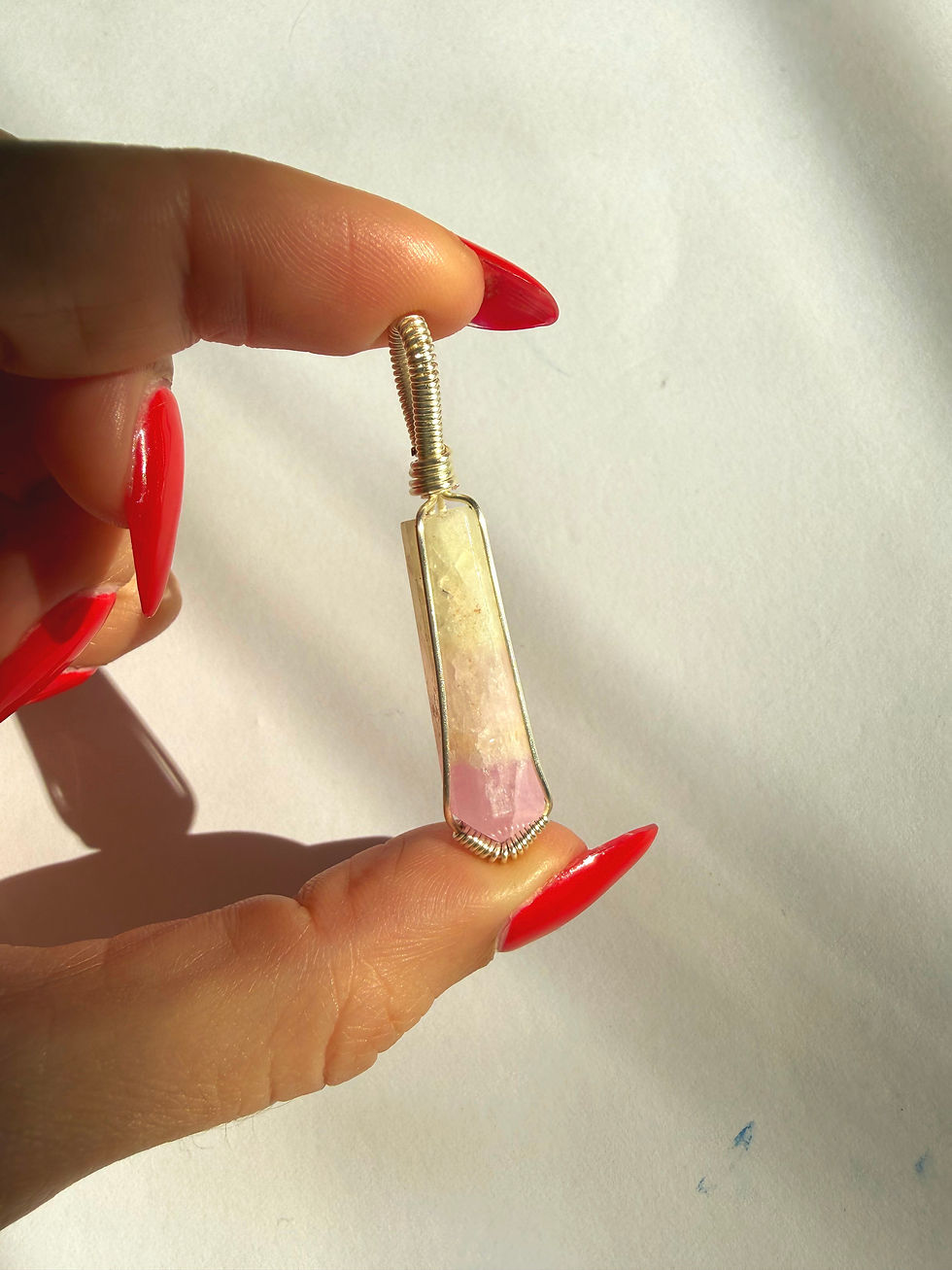 Thumbnail: Pink Aragonite Pendants