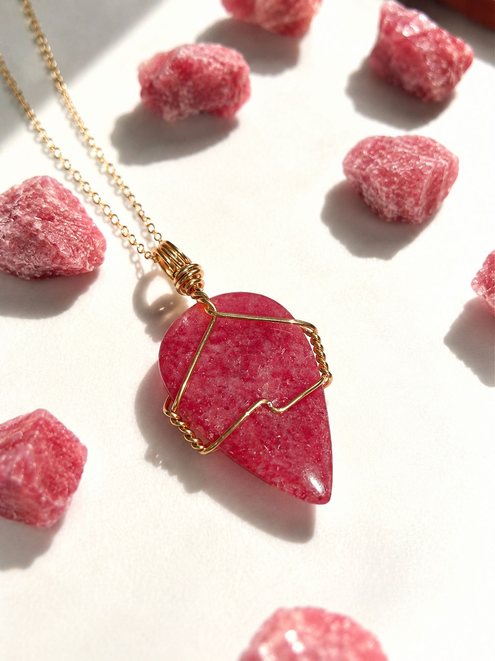 Thumbnail: Rhodonite Pendants