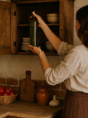 Hoe olijfolie op te slaan op een koele en donkere plaats