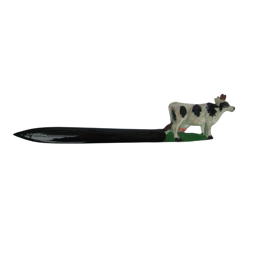 Black or Brown Cow Letter Opener